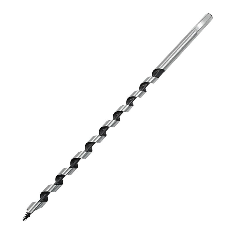 Coufce 3/8" Diameter Auger Drill Bit 12" Ship Auger Long Drill Bit 3/8" Hex Shank Long Drill Bits for Wood Hole Cutter in Hardwood, Softwood, and Composite Materials - Image 5